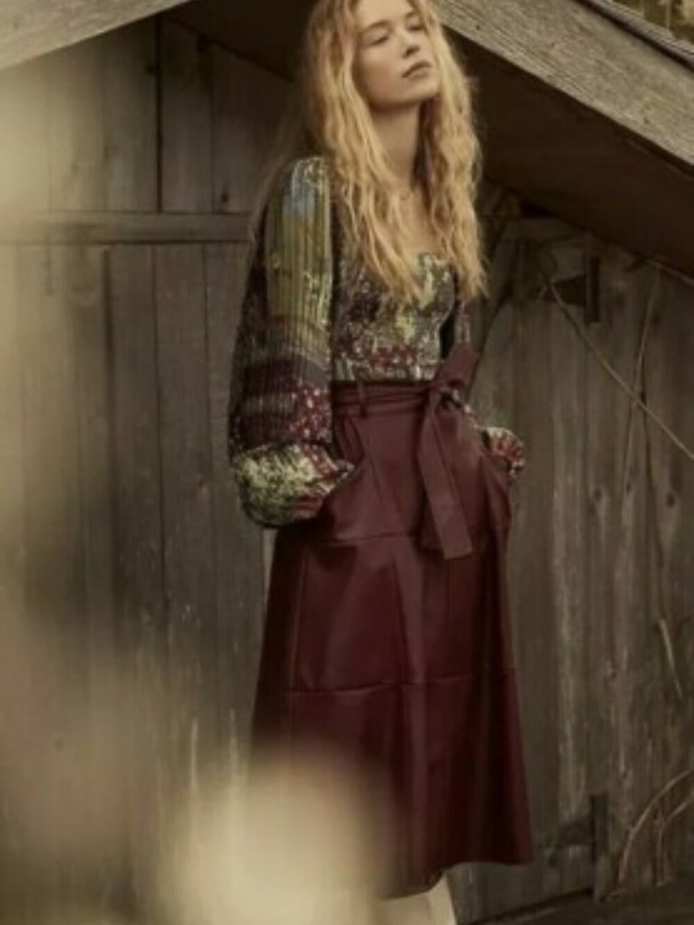 Let Me Be x Anthropologie TARA Smocked Blouse